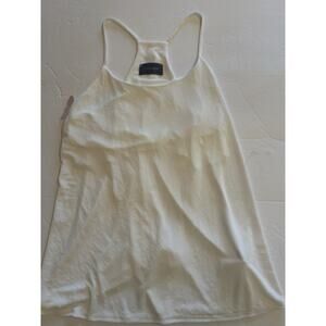 NWT Hudson‎ Grey White Racerback Relaxed Cami Women’s Size Large Tank Camisole